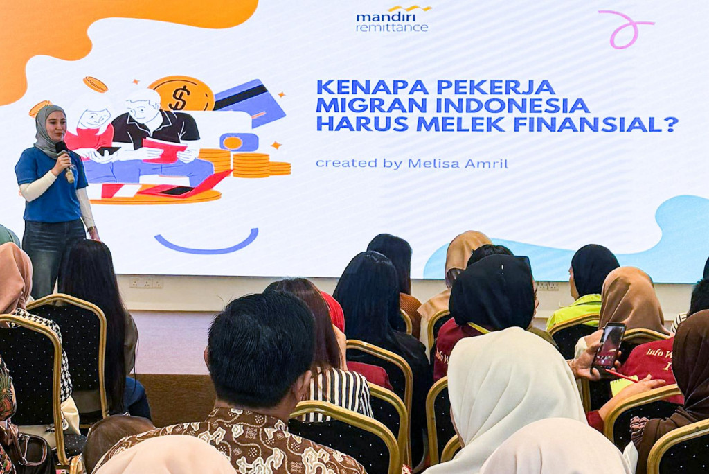 Edukasi puluhan PMI agar mampu mengelola keuangan pribadi secara bijak dan berkelanjutan. Foto: Dokumen Bank Mandiri