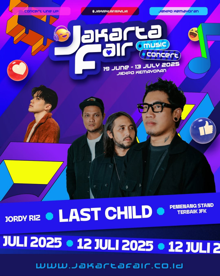 Last Child hingga Guyon Waton Tampil di Jakarta Fair Akhir Pekan Ini, Catat Jadwalnya
