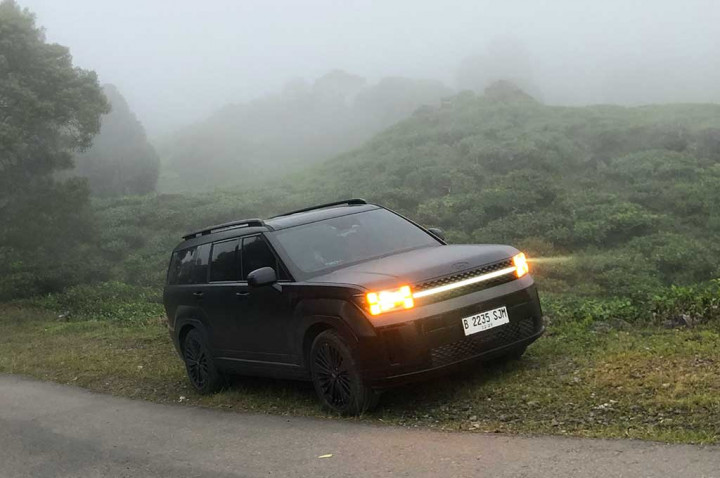 Betot SUV Unik New Santa Fe Hybrid Full Penumpang, Tetap Ajib!