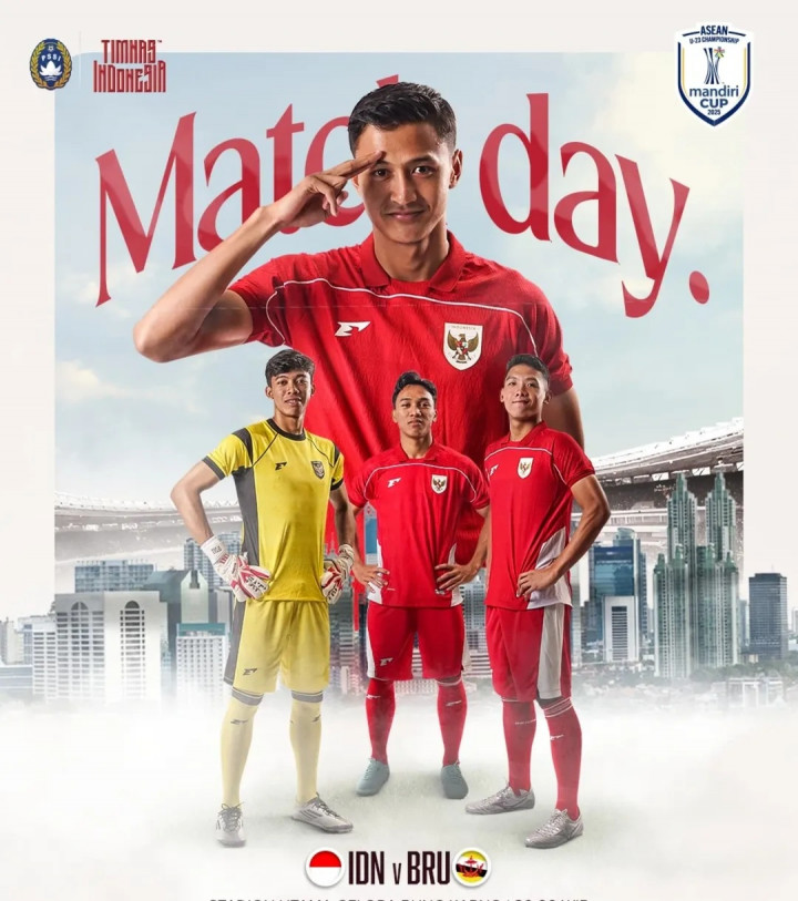 Link Live Streaming Indonesia Vs Brunei di Piala AFF U-23 2025 Malam Ini