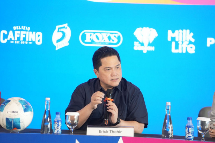 Timnas U-23 Lumat Brunei, Erick Thohir Soroti Minimnya Jumlah Suporter di SUGBK