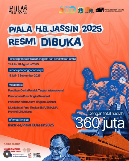 Piala H.B Jassin 2025 Dibuka, Simak Info Lengkapnya!