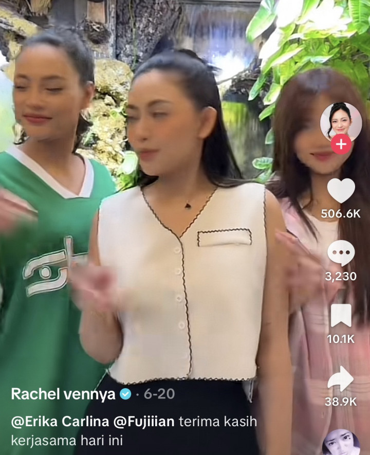 Momen Erika Carlina Pakai Baju Longgar Jadi Sorotan, Ternyata Lagi Hamil