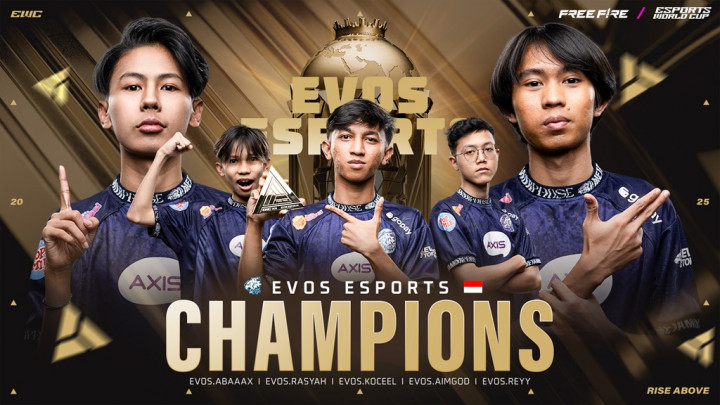 Ukir Sejarah, EVOS Divine Juara Esports World Cup: Free Fire 2025