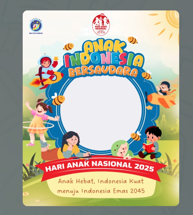 25 Link Twibbon Hari Anak Nasional 2025 Gratis, Bagikan di Medsos!