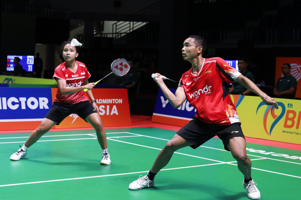 Ikhsan Lintang Pramudya/Rinjani Kwinara Nastine di BAJC 2025 (dok. PBSI)