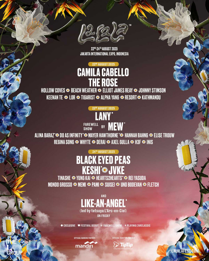 LaLaLa Fest 2025 Hadirkan 30 Musisi Dunia di Jakarta, LANY, Black Eyed Peas, hingga Camila Cabello