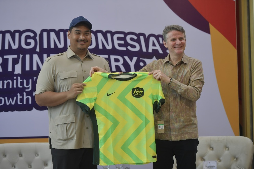 Menpora, Dito Ariotedjo, berama Dubes Australia untuk Indonesia, Rod Brazier (dok. Kemenpora)