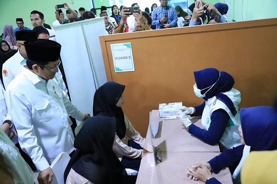 CKG di Pesantren, Menag Sebut Menjaga Kesehatan Bagian dari Ajaran Islam