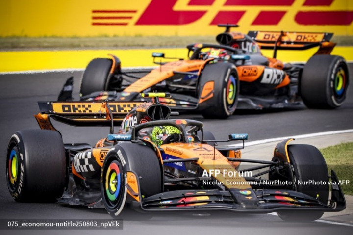 Lando Norris Menang GP Hungaria dengan <i>One Stop Strategy</i>