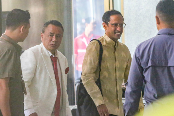 Nadiem Makarim Tiba di Gedung Merah Putih KPK