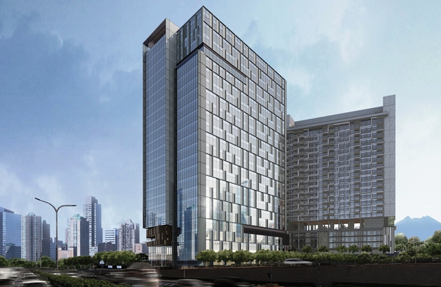 Arumaya Financial Center memiliki tinggi mencapai 104,4 meter. Foto: Astra Property