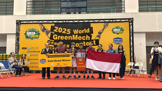 Kado Manis HUT ke-80 RI dari Pelajar Indonesia di Ajang World GreenMech 2025