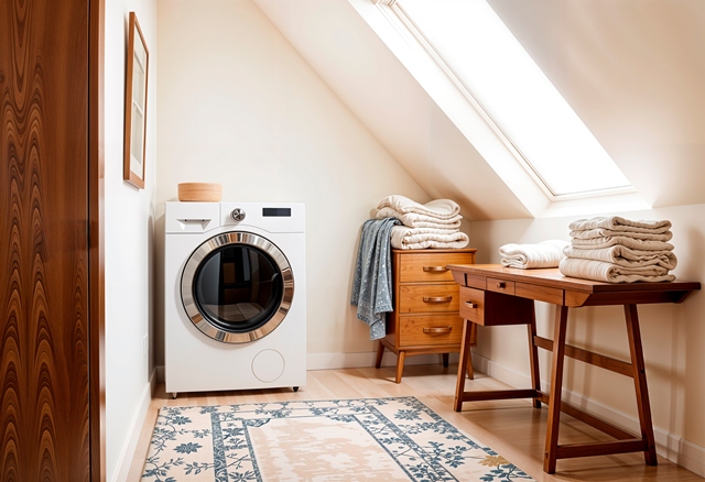 Tips bikin ruang laundry modern di area terbatas. Foto: Freepik