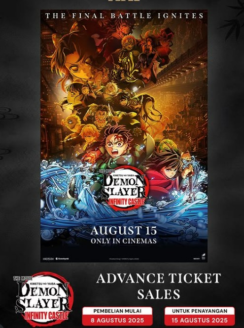 Link dan Cara Beli Tiket Nonton Film Demon Slayer: Infinity Castle