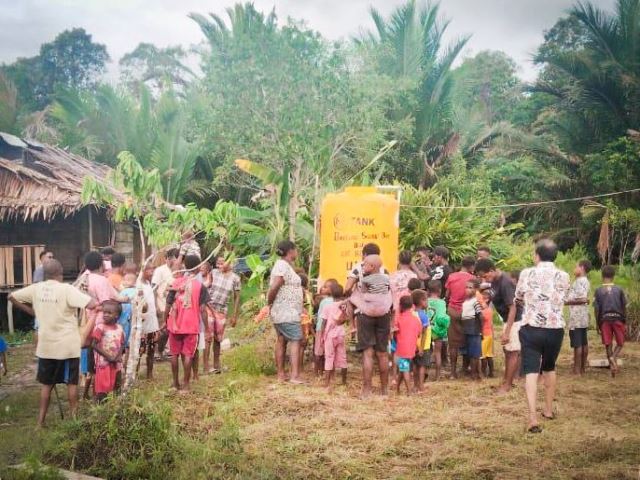  Sumur yang jadi sumber air bersih pertama di Kampung Baru Senggo, Kabupaten Mappi, Papua Selatan. (Foto: Dok. Istimewa)