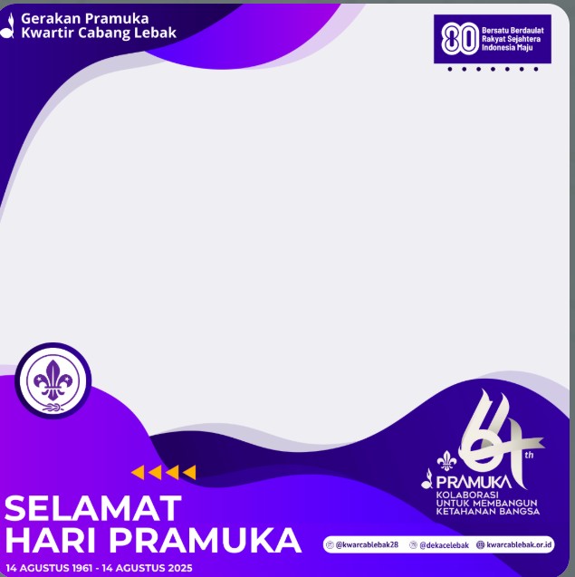 Kumpulan Twibbon Hari Pramuka 2025, Yuk Bagikan di Medsos!