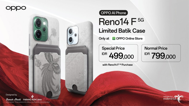Oppo Rayakan 80 Tahun RI dengan Case Batik Eksklusif
