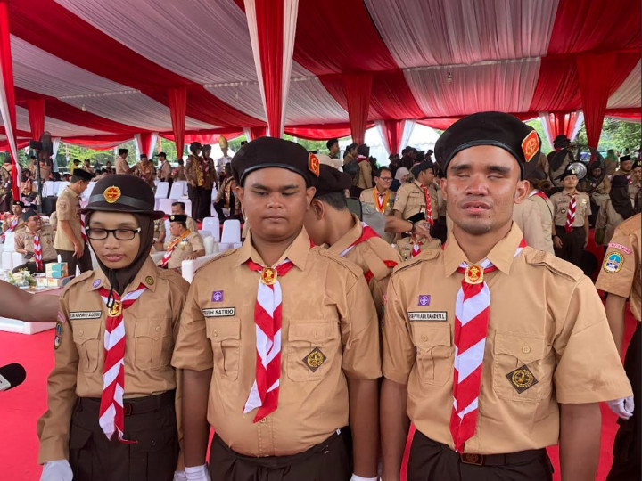 Cerita Siswa SLB Jadi Petugas di Upacara Hari Pramuka 2025