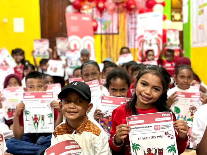 Senangnya Anak Daerah Terpencil Rayakan 80 Tahun Kemerdekaan