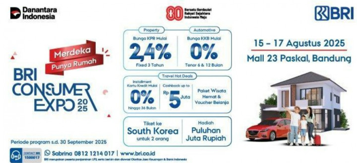 BRI Finance & BRINS Oto Tebar Promo Menarik di BRI Consumer Expo 2025 Bandung