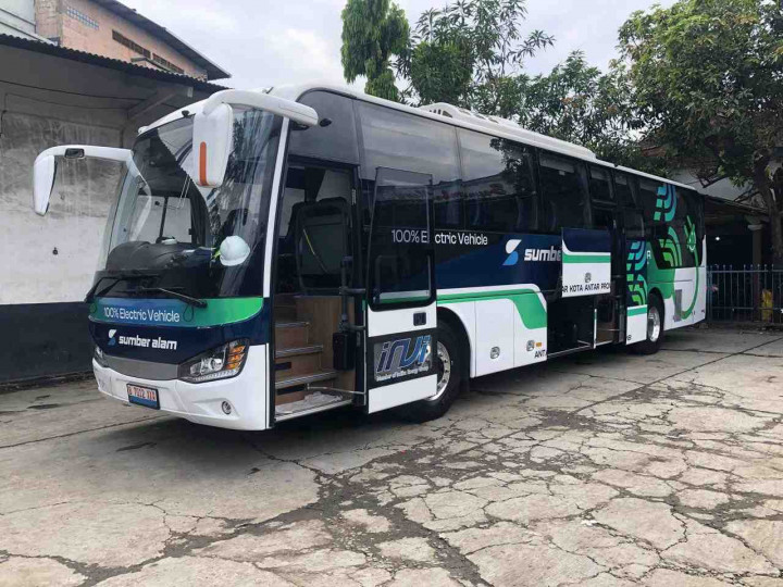 Naik Bus Listrik PO Sumber Alam Rute Jakarta-Yogyakarta, Begini Sensasinya