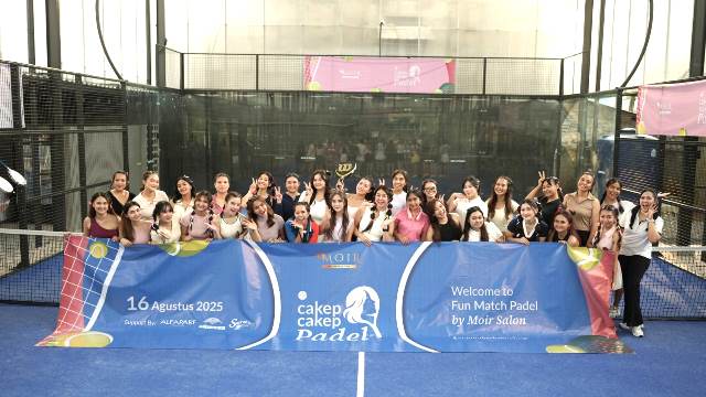  Dukung padel sebagai lifestyle sport, Moir Salon styling rambut gratis pemain padel. (Foto: Dok. Istimewa)