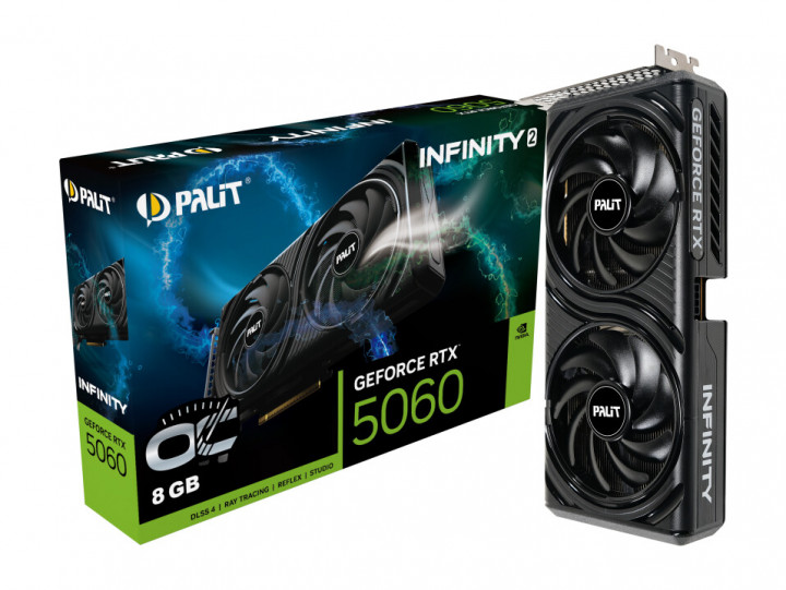 Palit GeForce RTX 5060 Infinity 2 OC, Overclock Pabrik dan Desain Minimalis