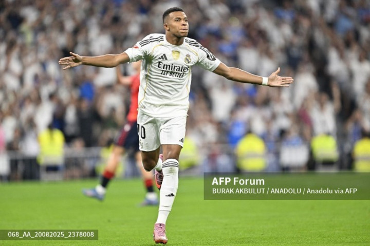 Real Madrid vs Osasuna: Penalti Mbappe Menangkan Los Blancos di Laga Perdana La Liga