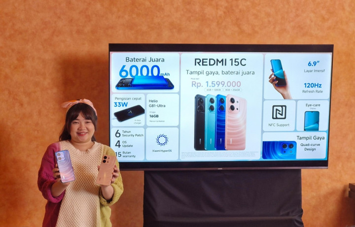 Spesifikasi Redmi 15C, Jaminan Update Android 19 dan Harga Sejutaan