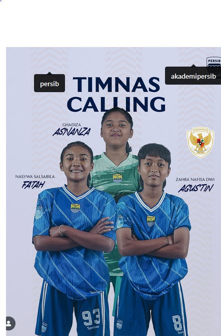 Nasywa Salsabila Fatah (kiri bawah), striker Timnas Putri U-16-Instagram