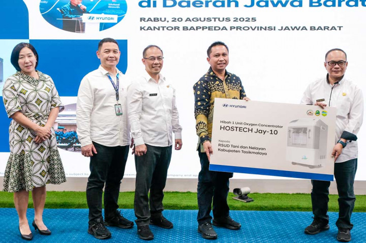 Hyundai Indonesia Hibahkan Mesin Oksigen Konsentrator