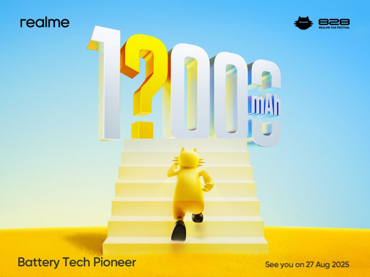 realme Siap Debut Baterai Smartphone 10.000mAh+ di Perayaan Ulang Tahun ke-7