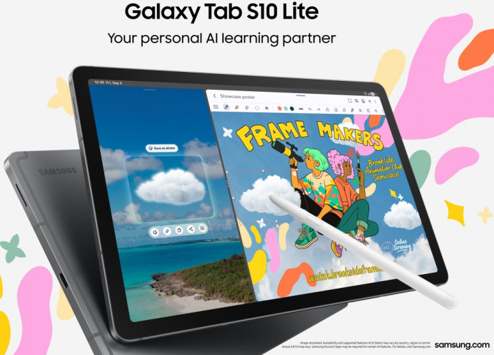 Samsung Galaxy Tab S10 Lite, Tablet untuk Kebutuhan Sehari-hari