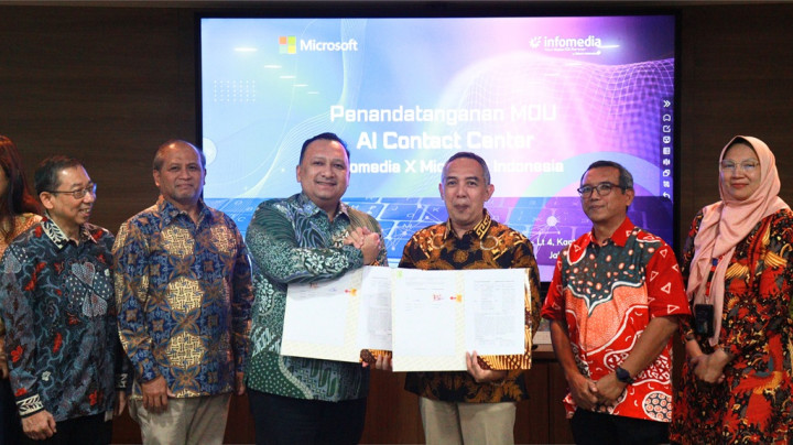 Infomedia Gandeng Microsoft Garap Contact Center Berbasis AI di Indonesia