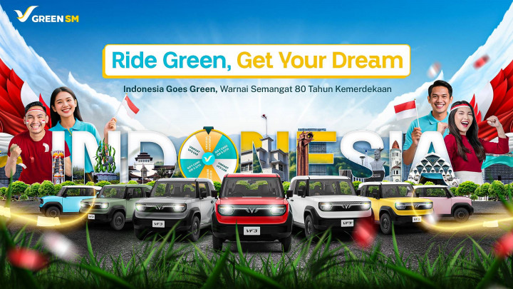 Rayakan 80 Tahun Kemerdekaan RI, Wujudkan Impian di Grand Draw ‘Ride Green  Get Your Dream’