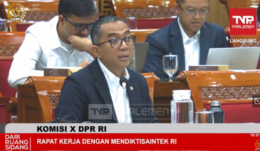 Mendiktisaintek, Brian Yuliarto. DOK YouTube DPR