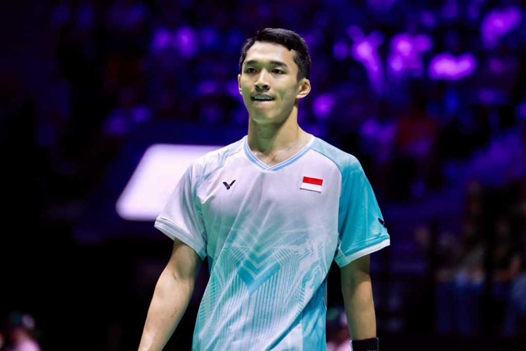 Jonatan Christie di Kejuaraan Dunia Bulu Tangkis 2025 (dok. PBSI)
