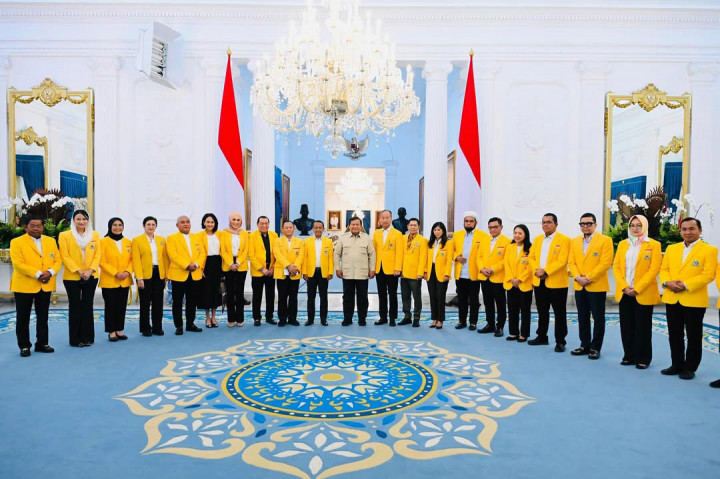 ​Presiden Prabowo Terima Pengurus DPP Partai Golkar di Istana Merdeka