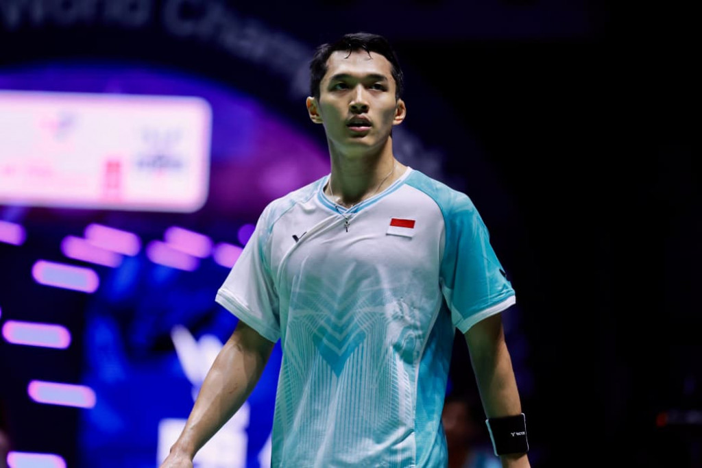 Jonatan Christie berhasil menembus perempat final Kejuaraan Dunia Bulu Tangkis 2025 (dok. PBSI)