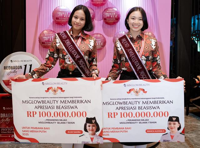 Aliah Sakira dan Bianca Alessia Didapuk Jadi Inspirational Brand Ambassador MS Glow
