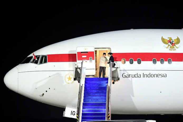 ​Presiden Prabowo Kembali ke Tanah Air Usai Bertemu Xi Jinping