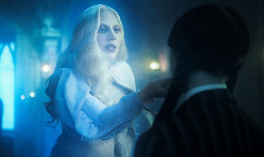 Lady Gaga di Wednesday. Foto: Netflix