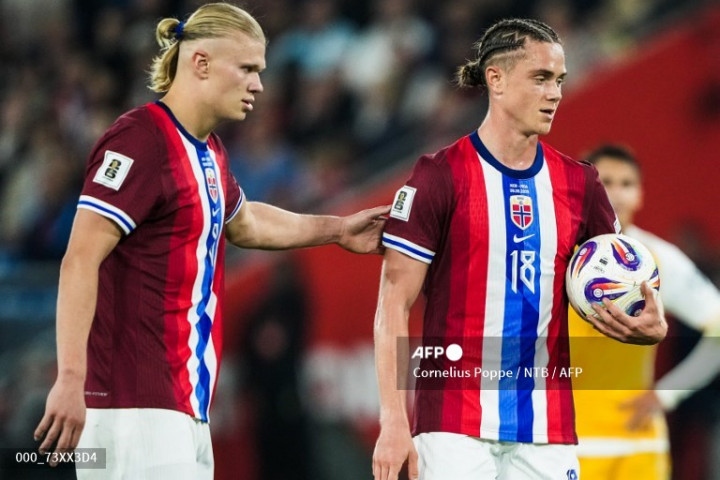 Kualifikasi Piala Dunia 2026: Norwegia Libas Moldova 11-1, Haaland Cetak Lima Gol