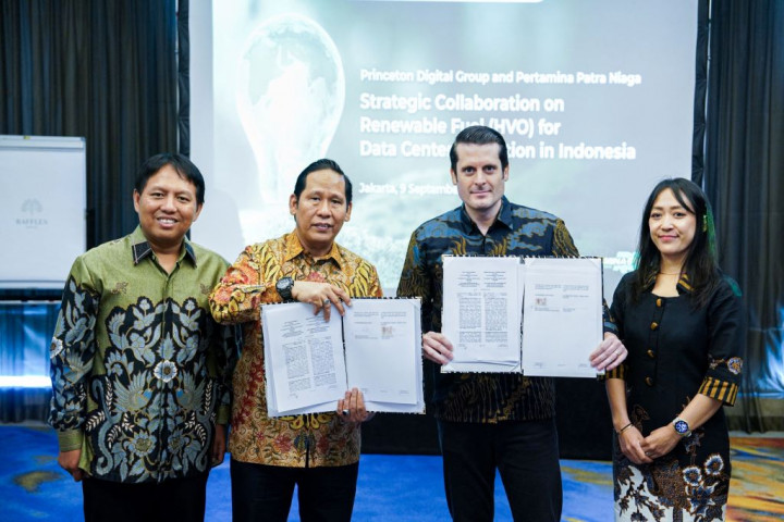 Pertamina Gandeng Princeton Digital Group Gunakan Renewable Diesel di Data Center