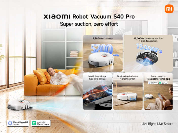 Xiaomi Robot Vacuum S40 Pro Muncul, Klaim Punya Daya Hisap Terkuat