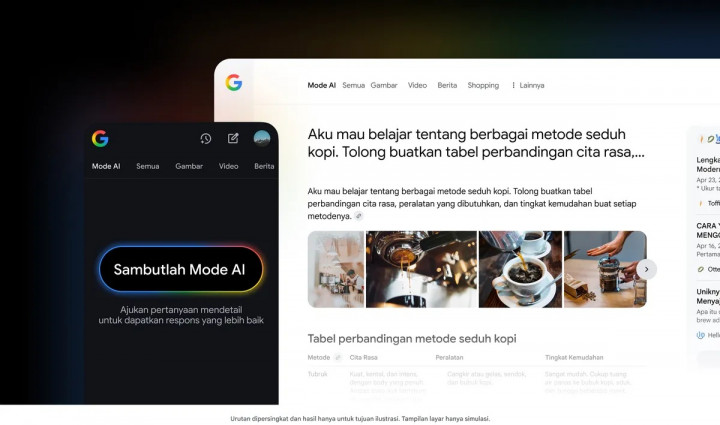 Google Mode AI di Search Supaya Jawaban Lebih Cerdas dan Lengkap