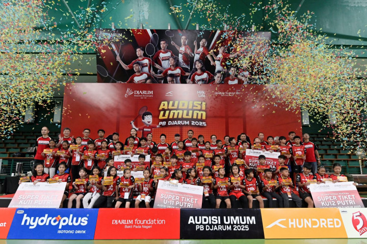 50 Pebulu Tangkis Muda Raih Super Tiket Audisi Umum PB Djarum 2025