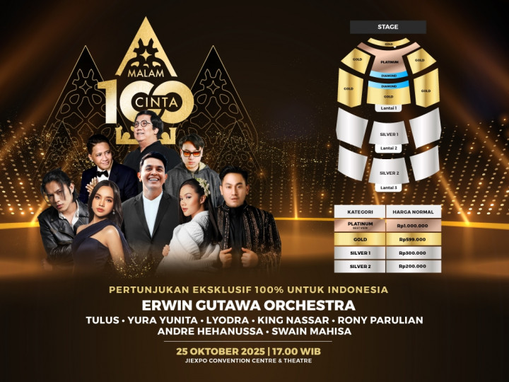 Smartfren Malam 100 Cinta Kembali Digelar, Segini Harga Tiketnya