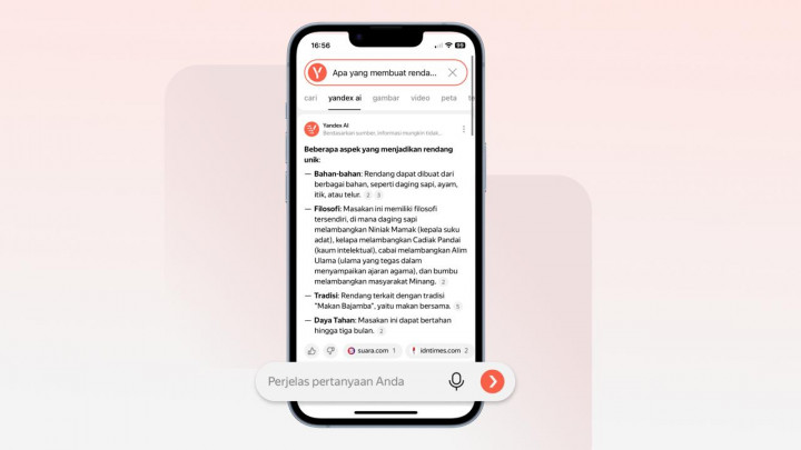 Pencarian AI Yandex Kini Sudah Bisa Bahasa Indonesia